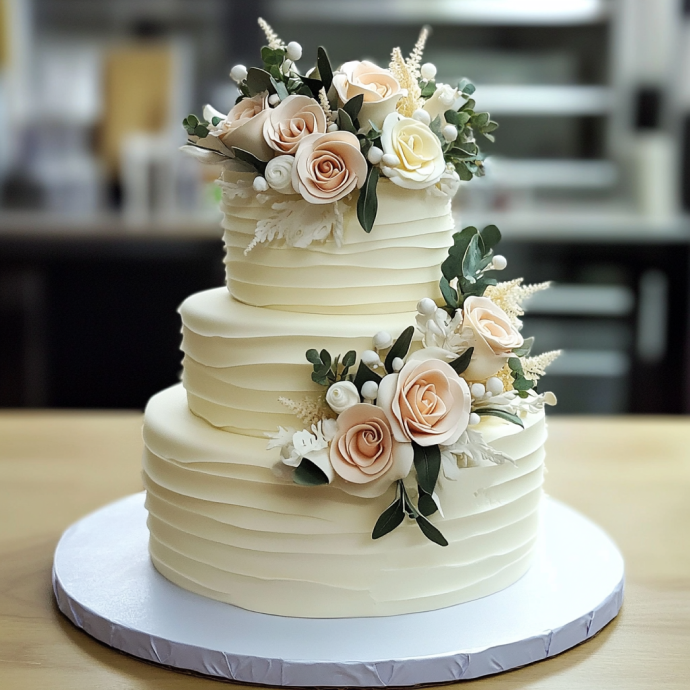 Sarah and Tyler's wedding cake