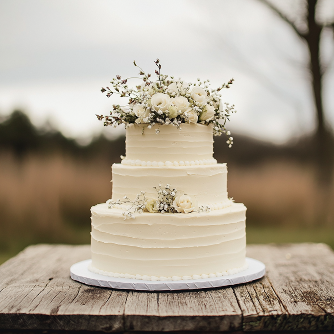 A cake for a fall wedding